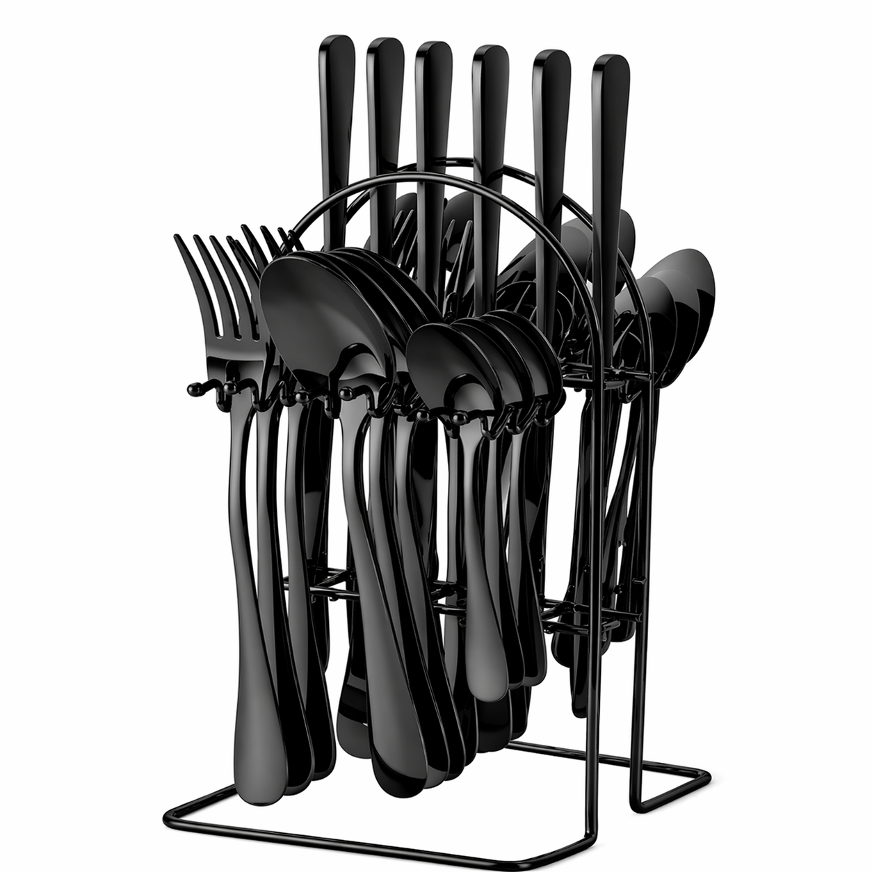 Juego Cubiertos Mesa Set 24 Piezas 6 Puestos Acero Premiun