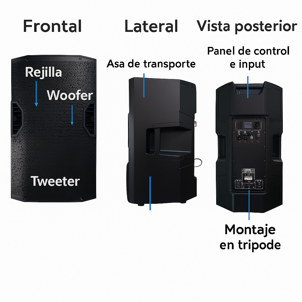 🔊Parlante Cabina Sonivox 15 Pulgadas Potente Vs - Ss903 🔥