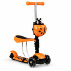 Patineta Para Niños Scooter Mariquita Luces Led Ajustable