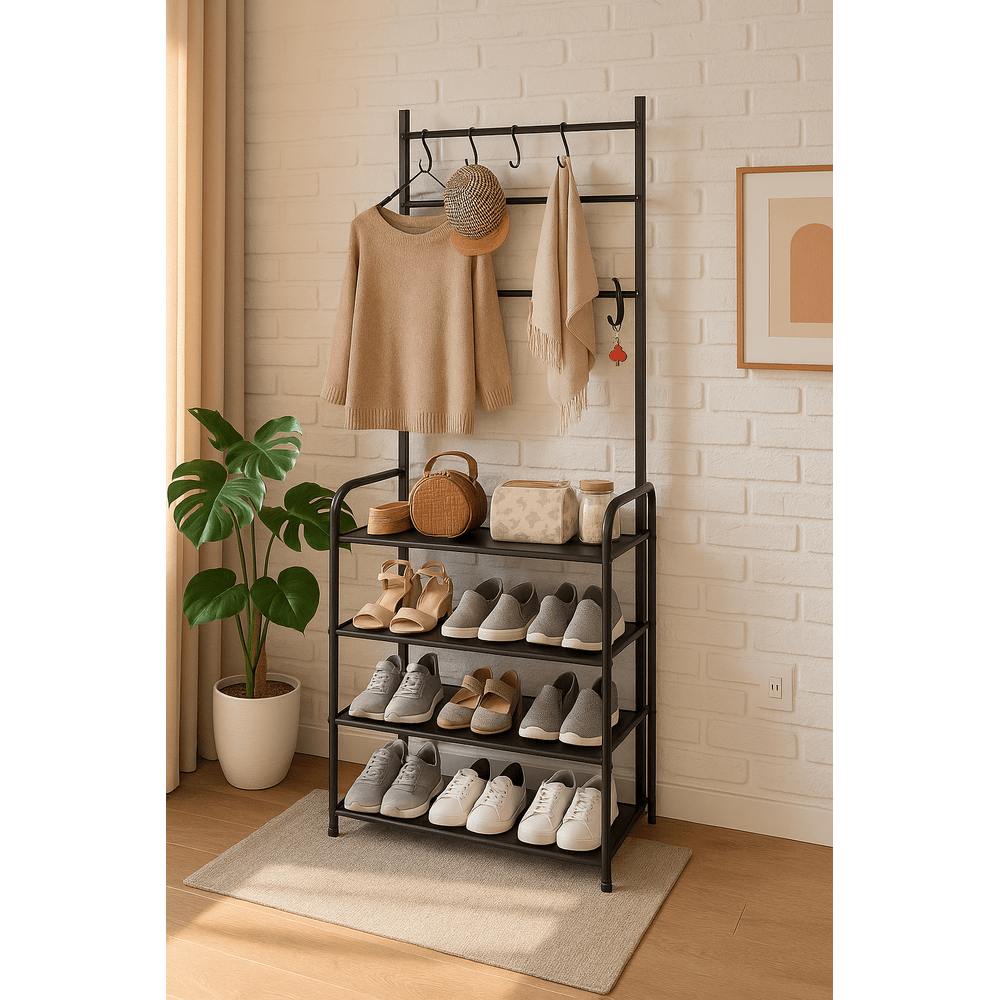 Zapatero Perchero Organizador Estante Moderno Minimalista