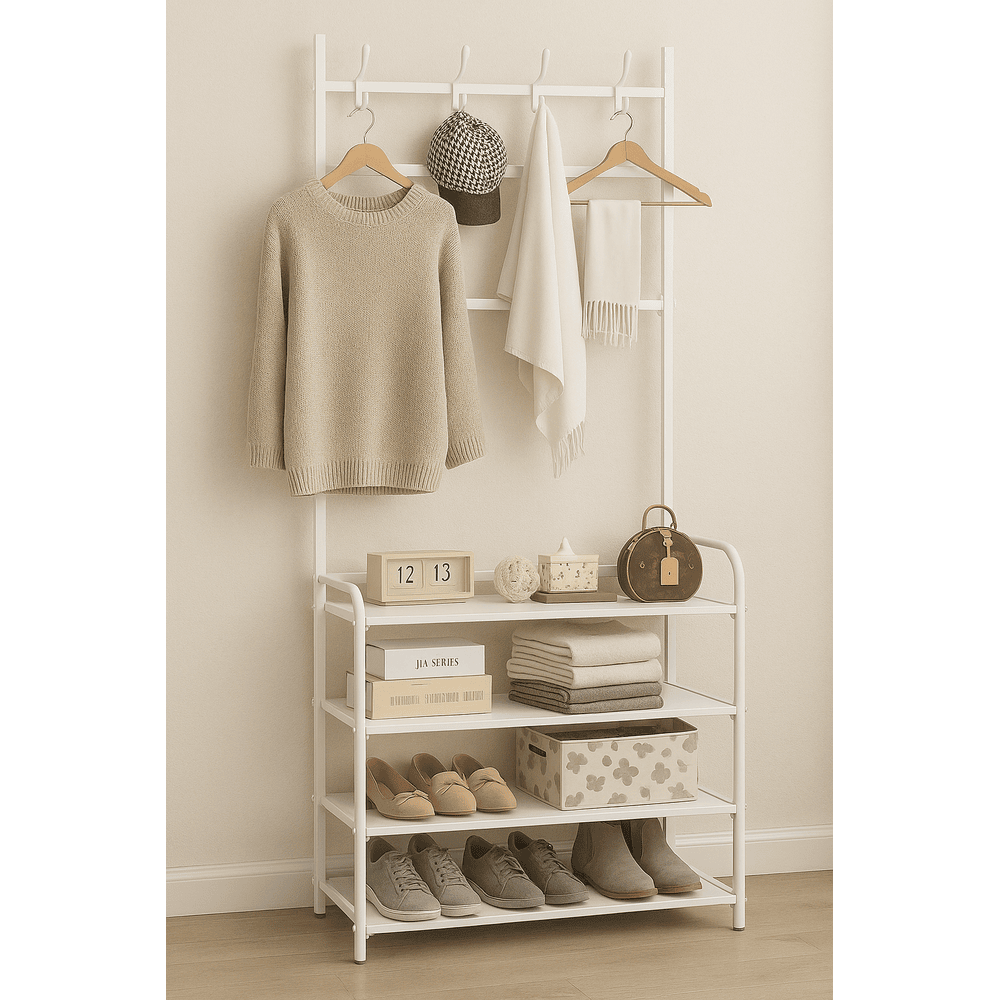 Zapatero Perchero Organizador Estante Moderno Minimalista