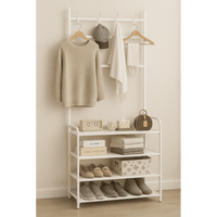 Thumbnail for 🔥 Zapatero Perchero MAX 2 en 1 – ¡Transforma tu Entrada en Minutos! 🧥👟