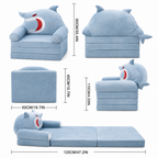 Sofá Cama Plegable para Niños Tiburón