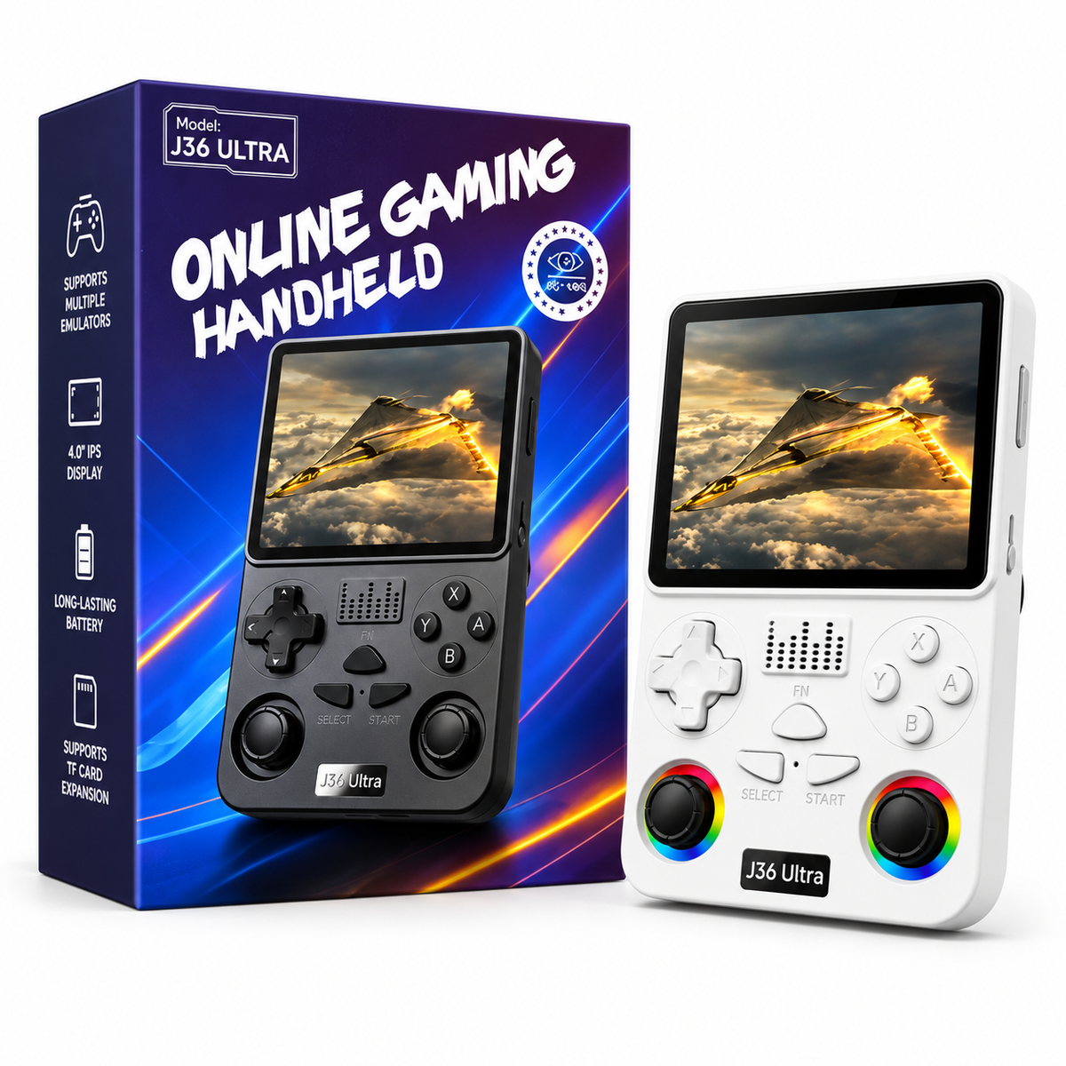 Consola Portátil J36 Ultra Juegos Retro WiFi IPS Doble Joystick RGB Youtube