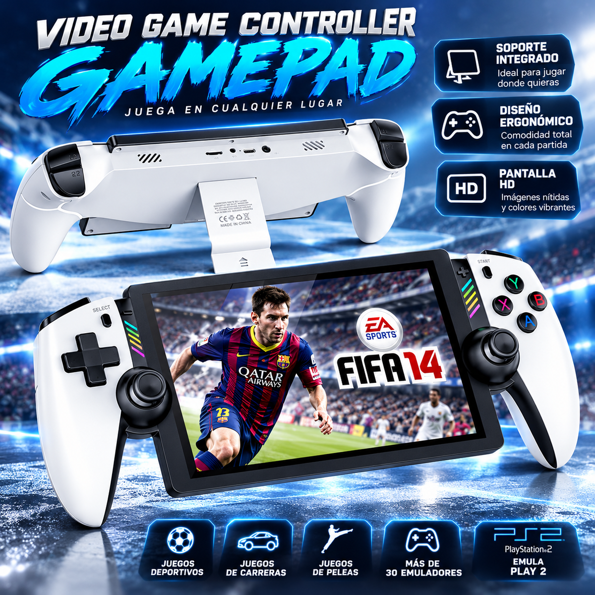 Consola Portátil SJGAM M28 Pantalla 7,1 Pulgadas Emulador PS2 Retro