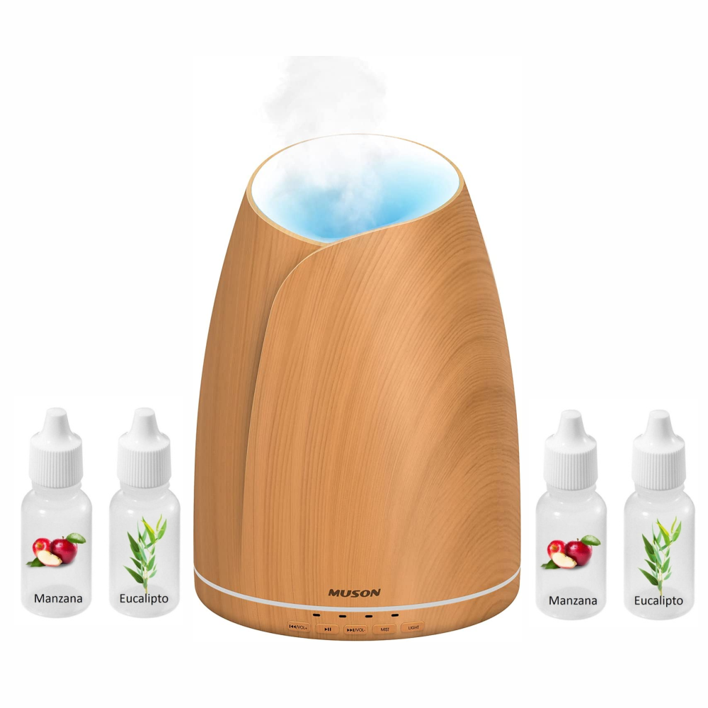 Difusor De Aromas Led 7 Colores 500ml 4 Esencias Incluidas