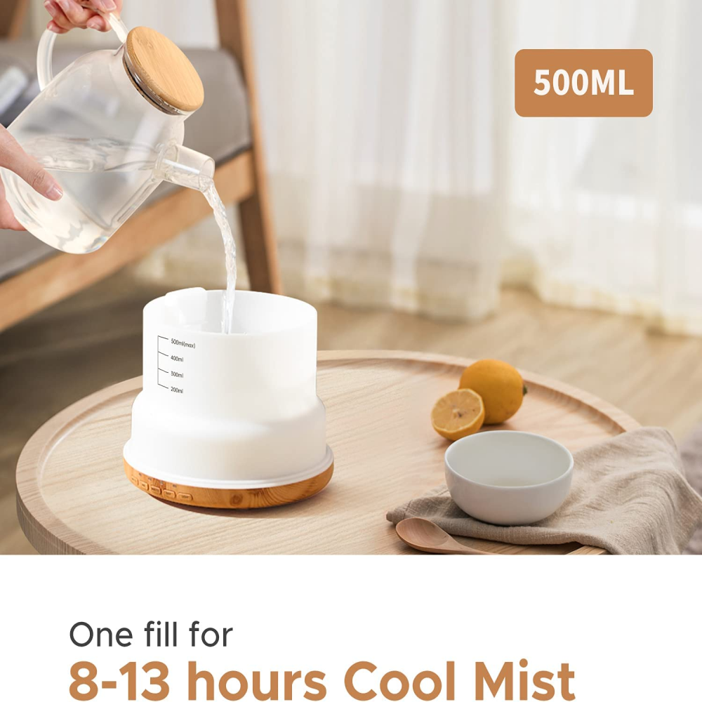 Difusor De Aromas Led 7 Colores 500ml 4 Esencias Incluidas