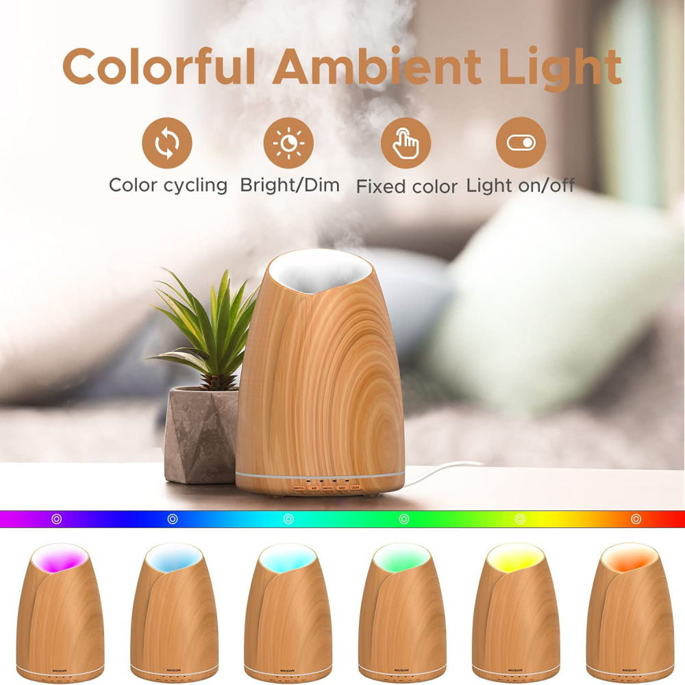Difusor De Aromas Led 7 Colores 500ml 4 Esencias Incluidas