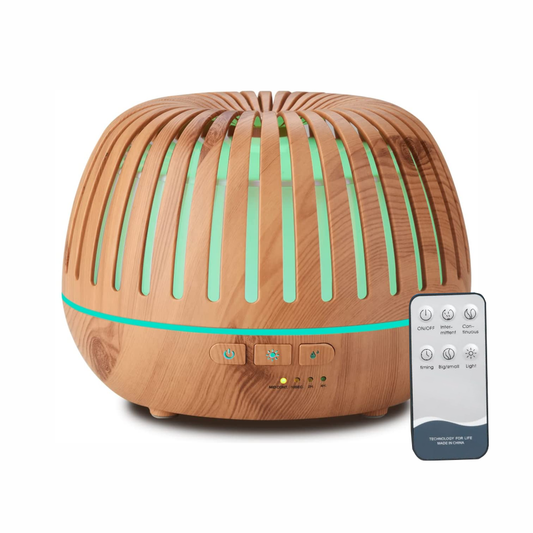 Difusor De Aromas 500ml Luces Led Control Remoto Purificador