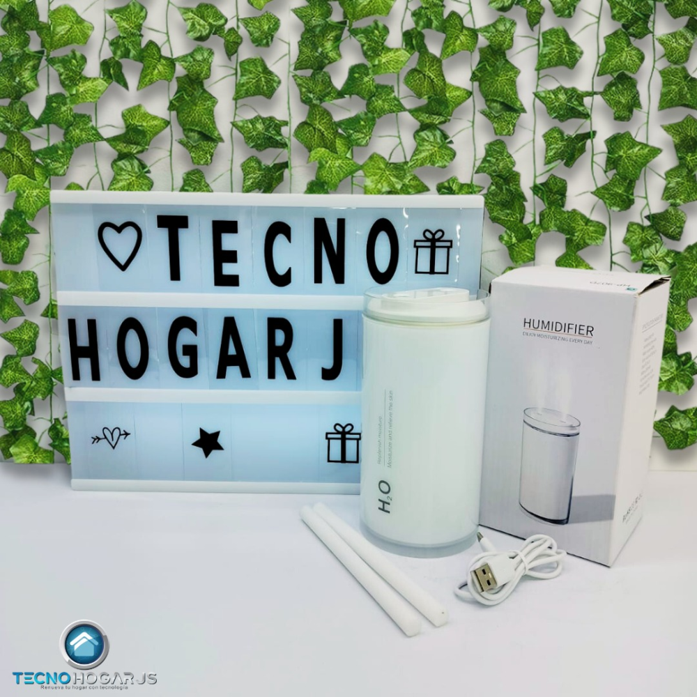 Difusor Aromas Recargable Doble Filtro Humificador H20 Automático
