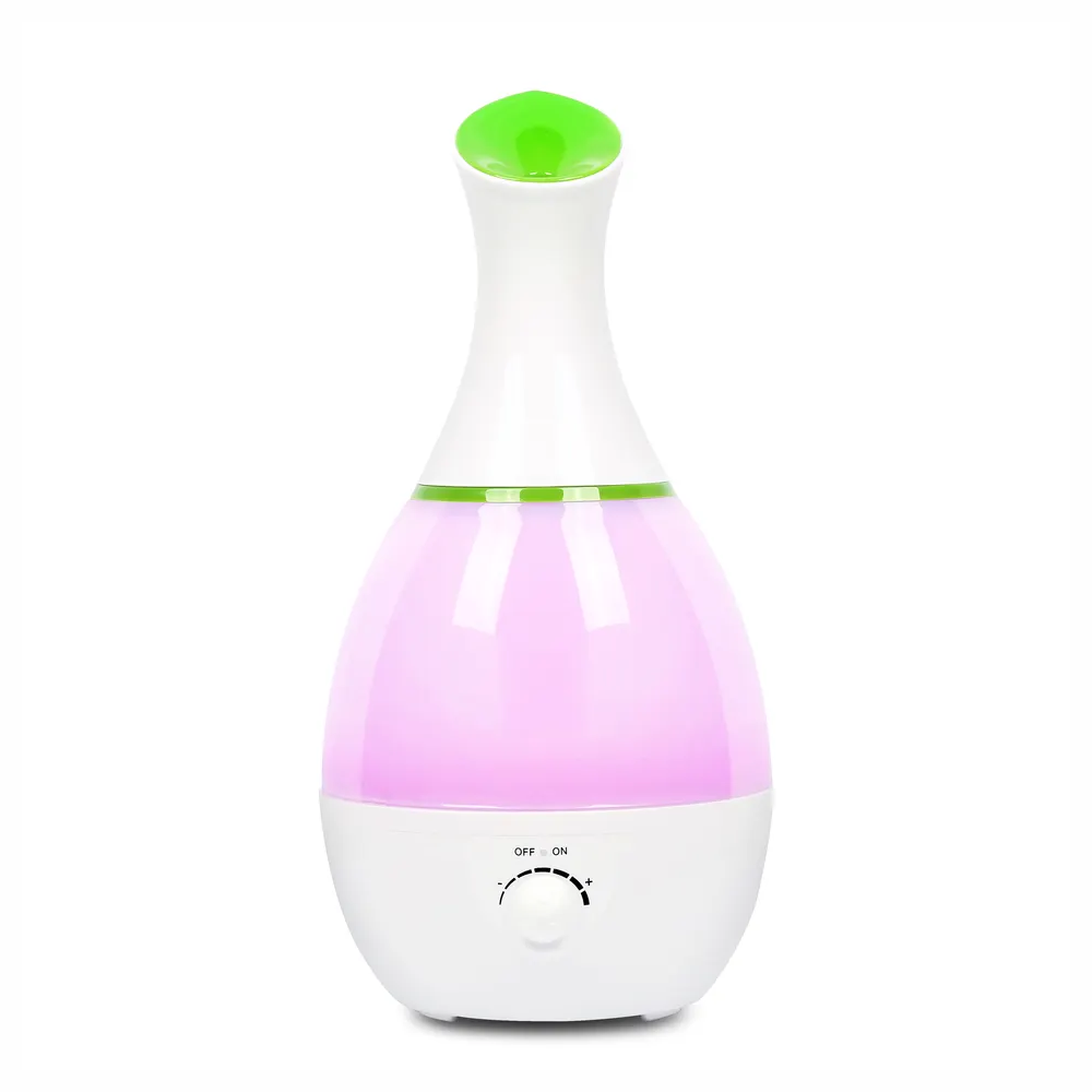 Humidificador Difusor De Aromas Tipo Jarron Led 3 Litros De Capacidad