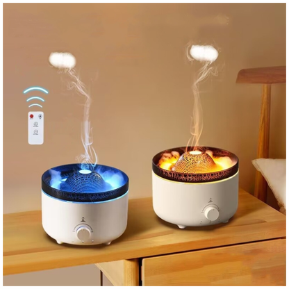 Humificador Difusor De Aromas Volcán Led 560m Esencia Gratis