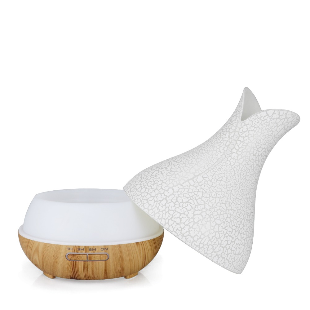 Difusor De Aroma Ultrasónico Tipo Florero 400ml Luces Led