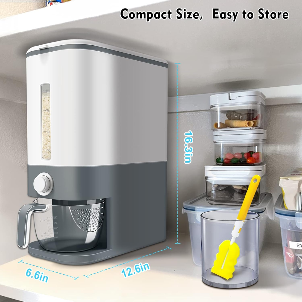 Dispensador Para Granos Y Frutos Secos 25 Libras Capacidad