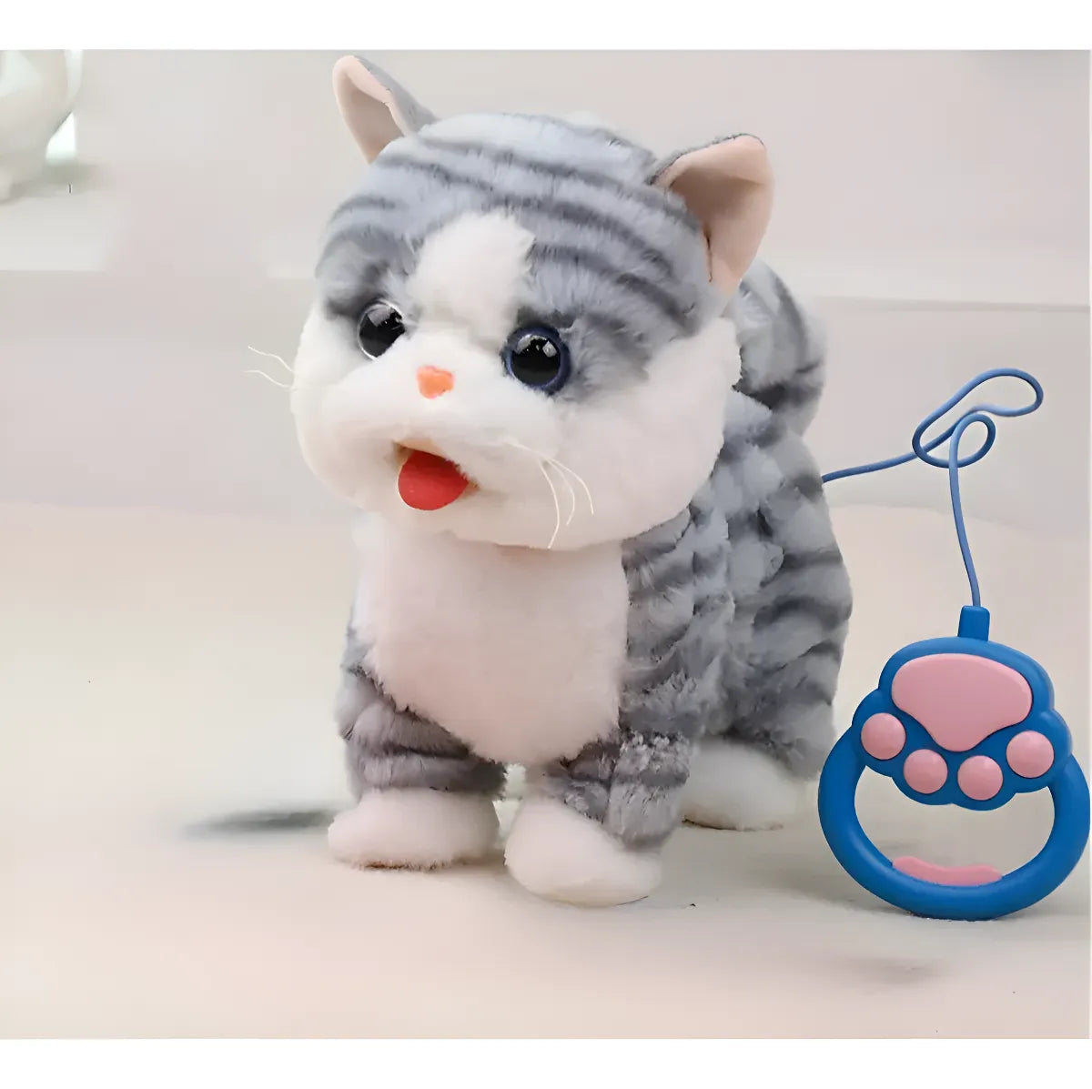 Perrito Peluche Interactivo Camina Hace Sonidos Saca Lengua Correa