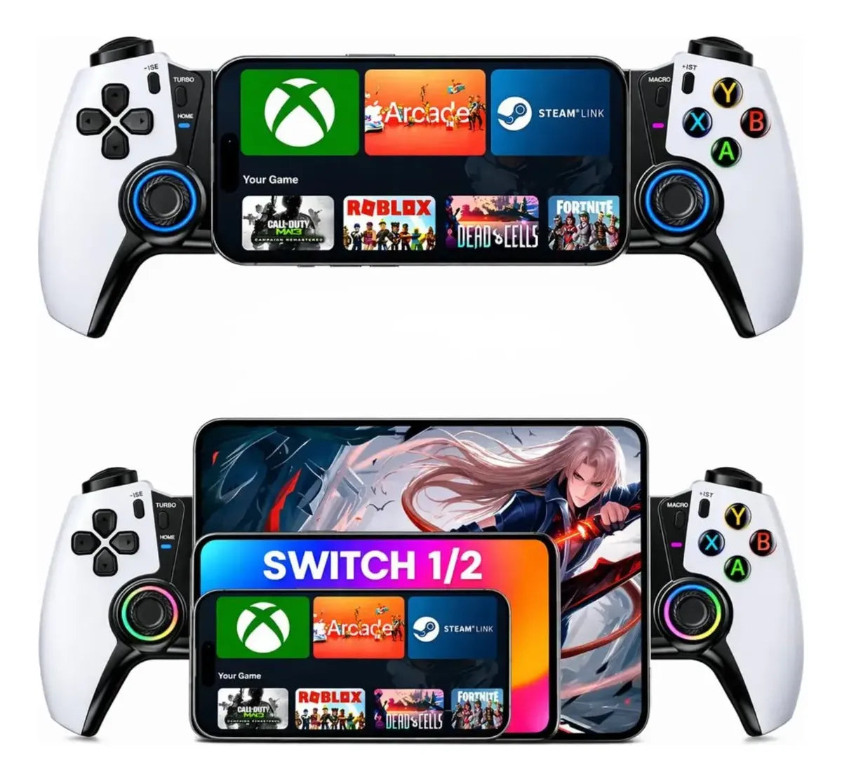 Control Gamer Bluetooth Hall Effect Mecanico Celular Pc