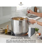 Set Ollas Soperas Acero Quirurgico 20.5 Litros 16.5 Litros