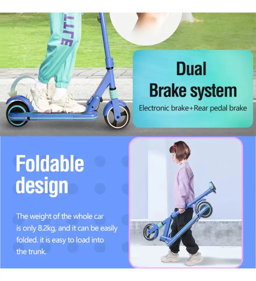 Patineta Eléctrica Scooter Epower E65 Plegable Infantil 70kg