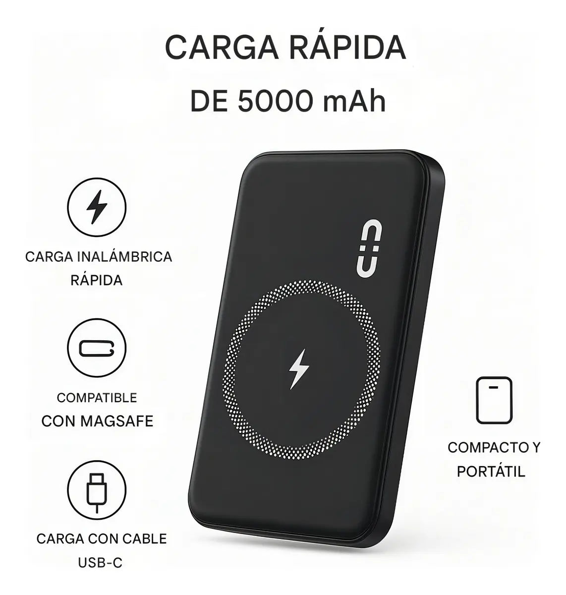 Power Bank 20000 Mah Magnetica Portatil Compatible iPhone