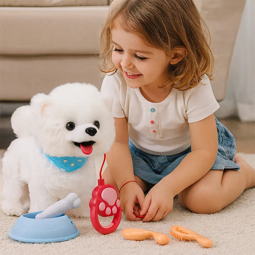 Juguete Peluche Perro Interactivo Lamidas Camina Ladra