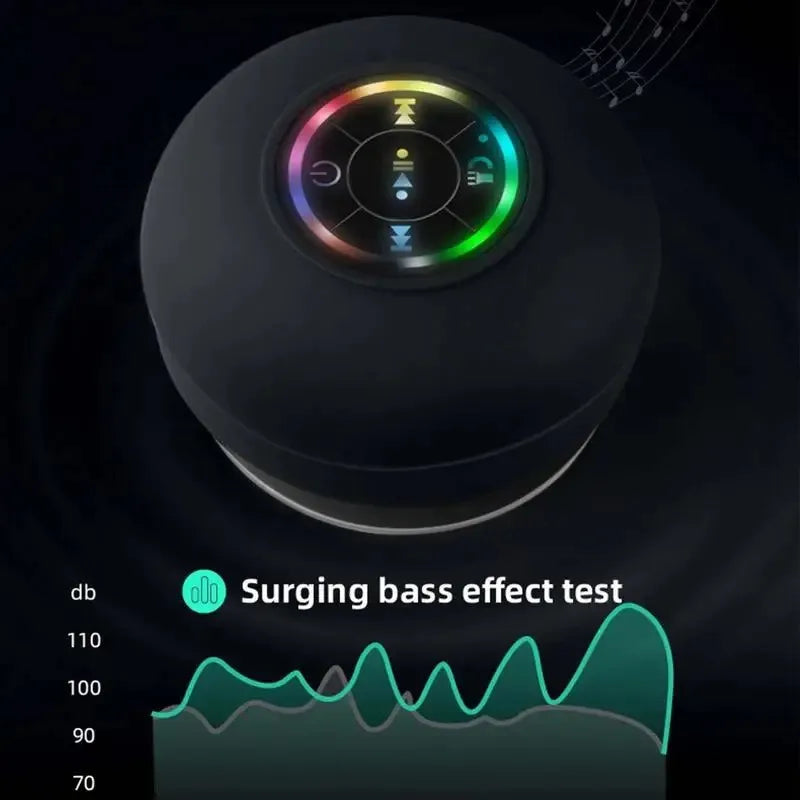 Bafle Parlante Ducha Luces Rgb Musica, Llamadas Impermeable
