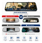 Espejo Retrovisor 3 Camaras Interior Exterior Tactil 1080p