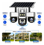 Cámara Solar Wifi 3 Lentes Robotica Seguimiento Automático