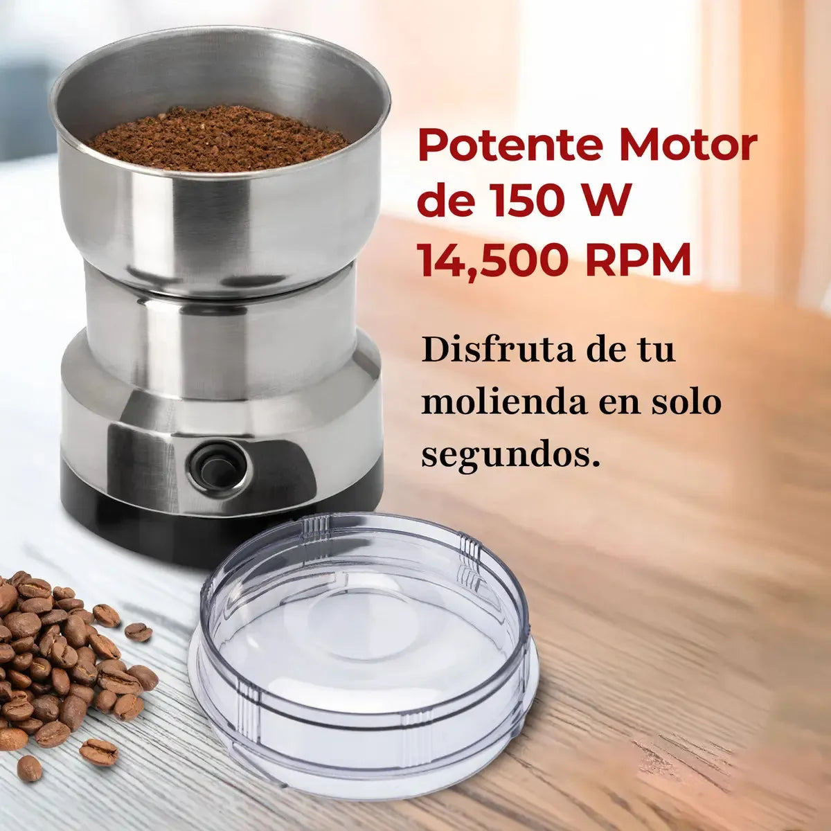 Molinillo Eléctrico 150w Para Café Semillas Especias