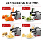 Molino Rallador Electrico Queso Verduras Vegetales 5 En 1