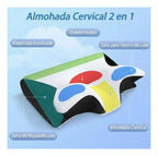Almohada Cervical Viscoelástica Ortopédica Contorneada Sueño