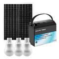 Bateria Recargable Portatil Con 3 Bombillos Panel Solar 12v GD-12230