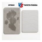 Tapete Baño Piedra Natural Absorbente Antideslizante 60x40cm