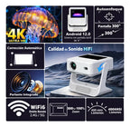 Proyector Smart Android 12 con Pantalla Táctil 8" A2 Pro  A2 Pr