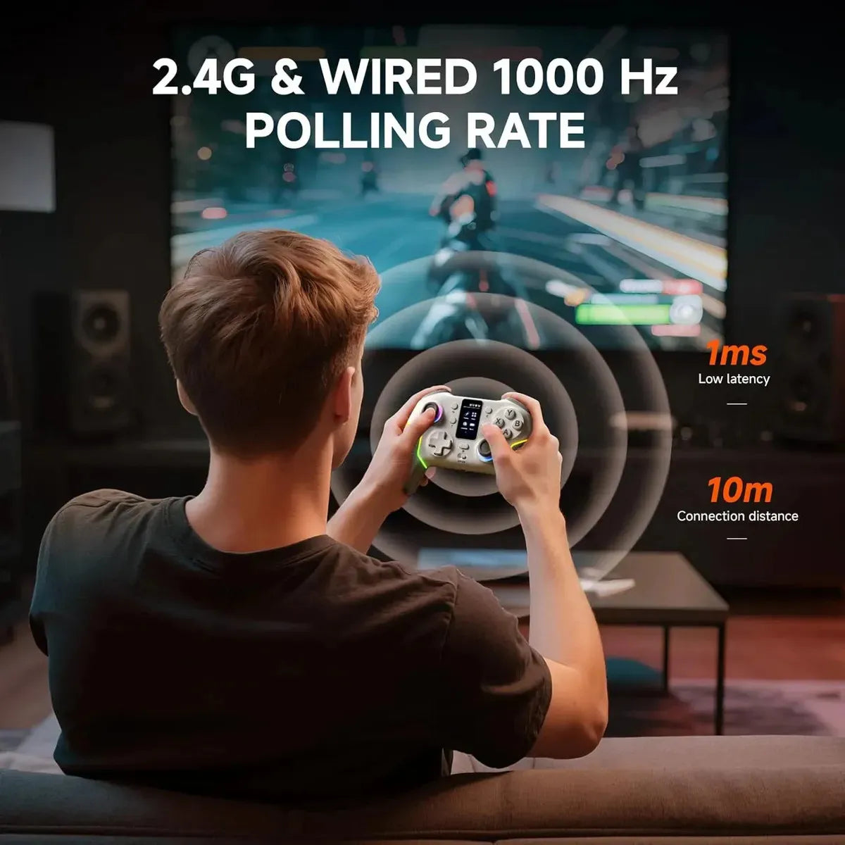 Control Bluetooth Gamer Pc Xbox Ps4 Ps5 Hall Effect Echtpowe