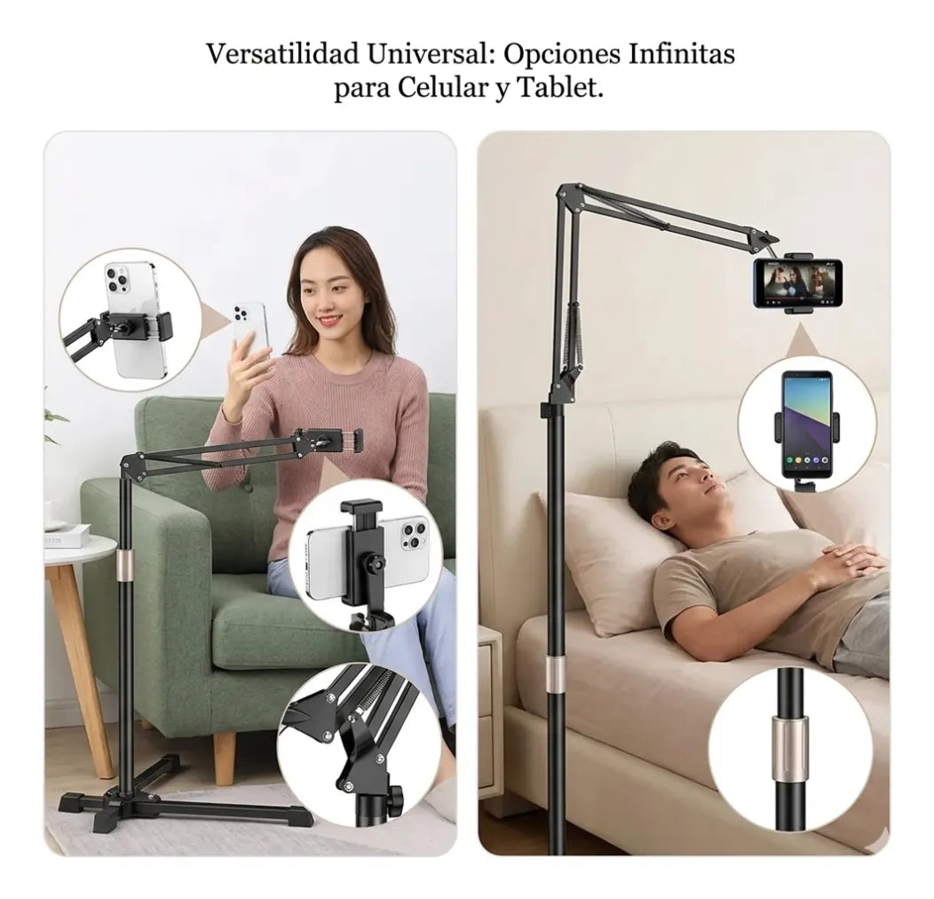 Soporte Trípode iPad Table Celular Ajustable 12 Pulgadas Portátil