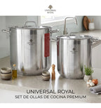 Set Ollas Soperas Acero Quirurgico 20.5 Litros 16.5 Litros