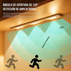 Aplique Lampara Led Sensor Barra Luz Recargable 40cm 3 Tonos