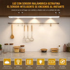 Aplique Lampara Led Sensor Barra Luz Recargable 40cm 3 Tonos