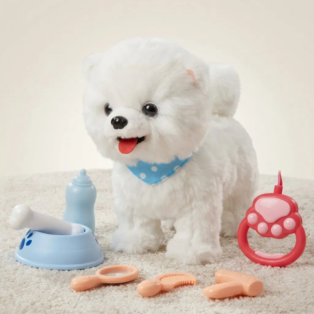 Juguete Peluche Perro Interactivo Lamidas Camina Ladra