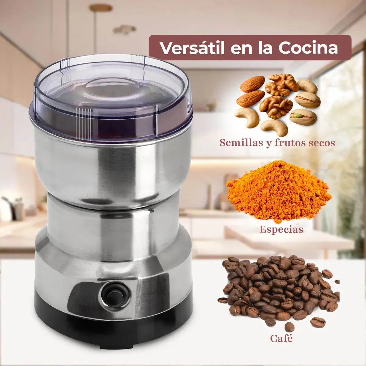 Molinillo Eléctrico 150w Para Café Semillas Especias