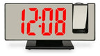 Reloj Despertador Digital con Proyector de Hora y Pantalla LED