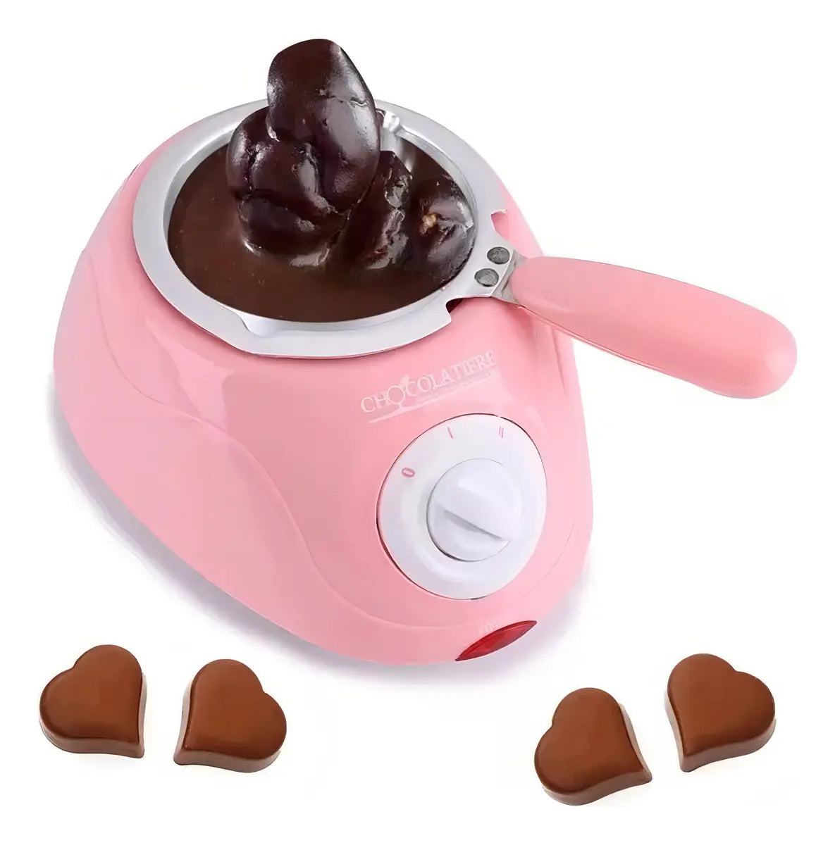 Derretidor Chocolate Eléctrico Olla Fondue 25W Dos Temperaturas Moldes