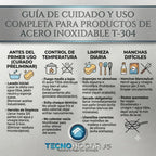 Olleta Jarra Acero Quirúrgico T304 2 Litros Multiusos Tapa