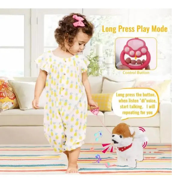 Juguete Peluche Perro Interactivo Lamidas Camina Ladra