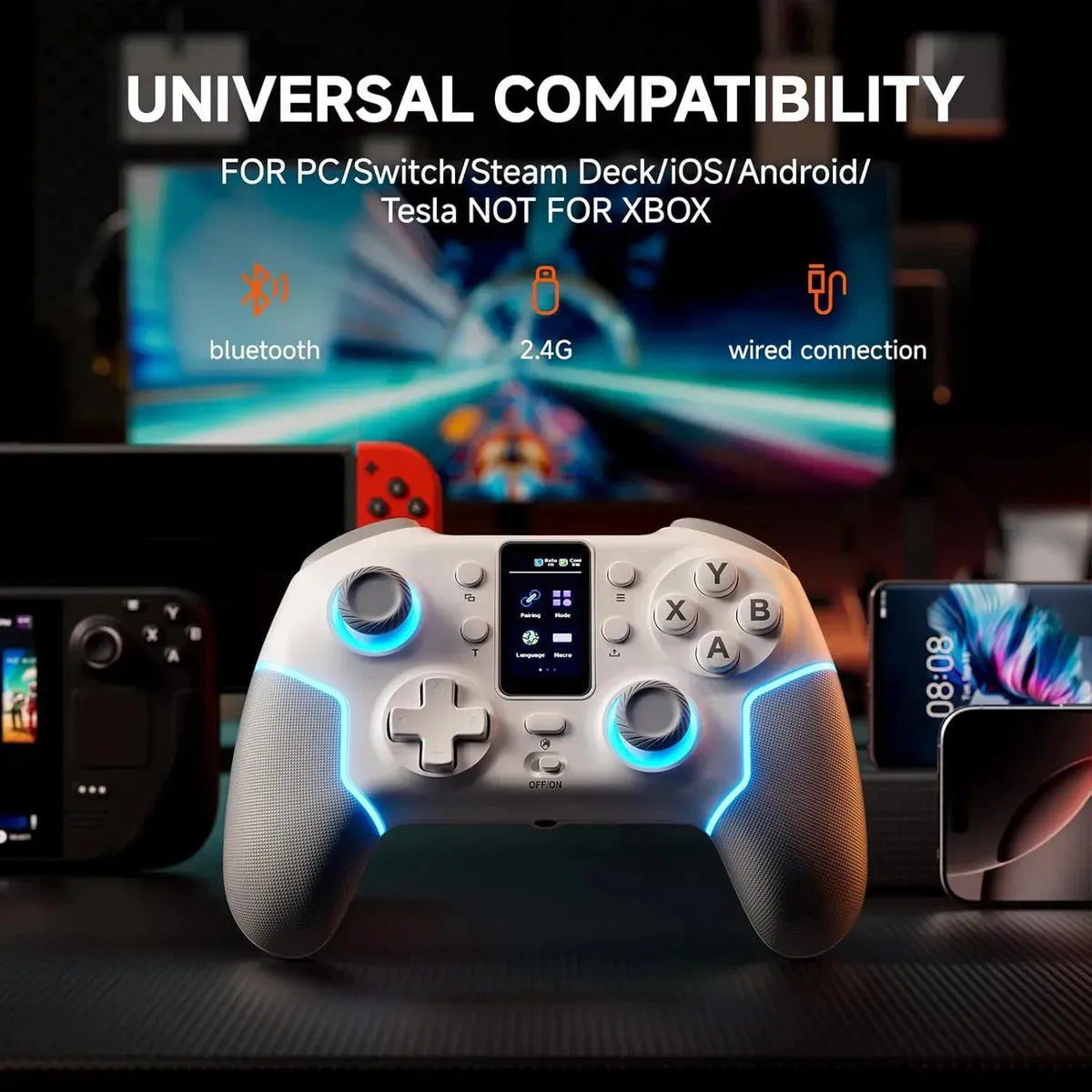 Control Bluetooth Gamer Pc Xbox Ps4 Ps5 Hall Effect Echtpowe