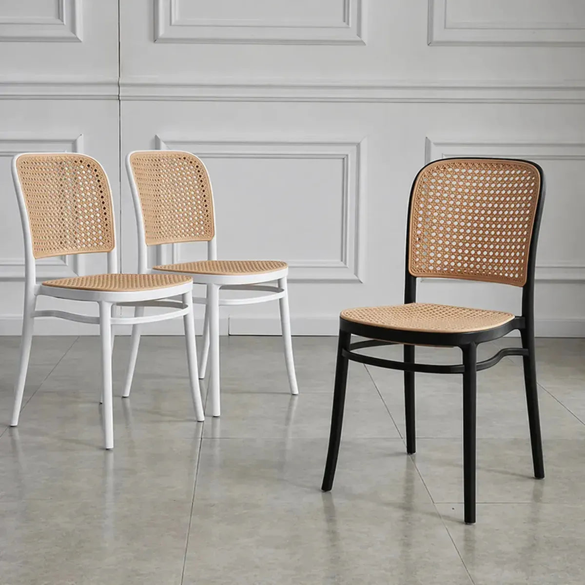 Set X4 Sillas Comedor Sala Jardin Exterior Interior Malla