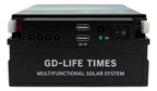 Bateria Recargable Portatil Con 4 Bombillos Panel Solar 12v