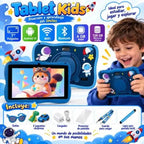 Tablet Niños Educativa Funda Protector Soporte 128gb 4gb