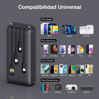 Power Bank 20000mAh 4 Cables Carga Rápida Pantalla Digital GAR 159