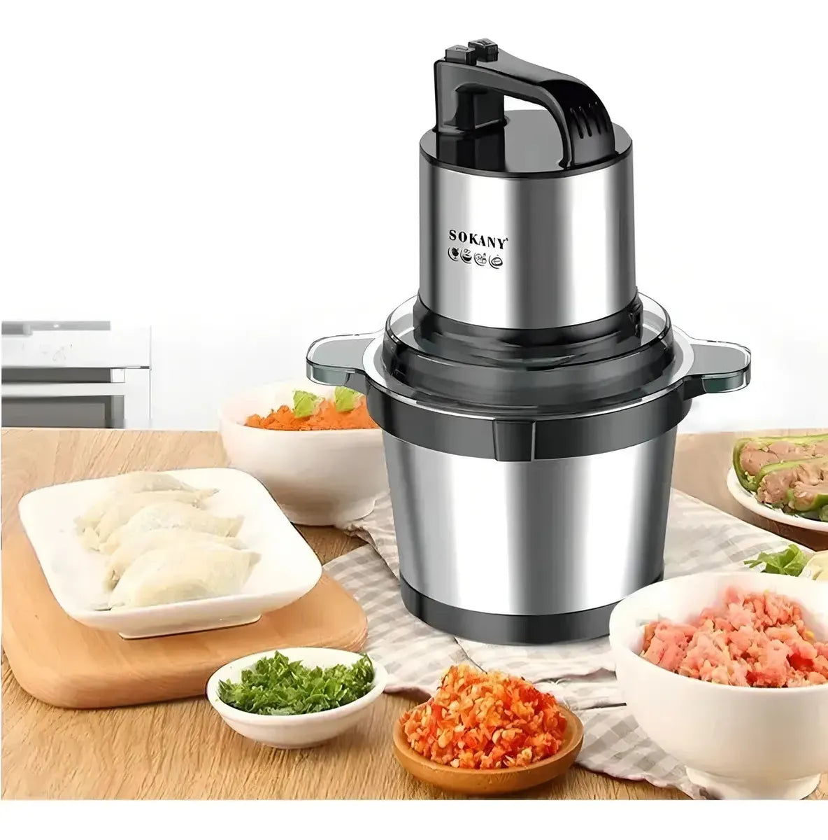 Picador Molinillo Eléctrico Carne 800w 4l Acero Inoxidable